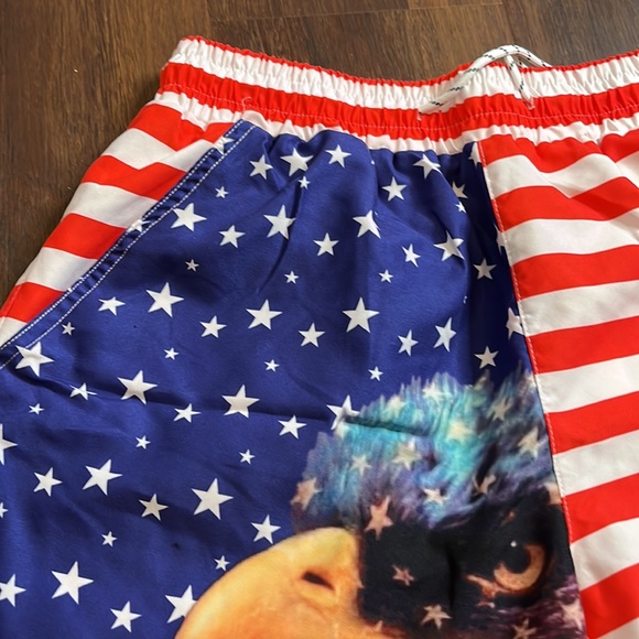 SSLR men’s collection, eagle flag swim trunks, 34, 38, new with tags - Picture 3 of 10